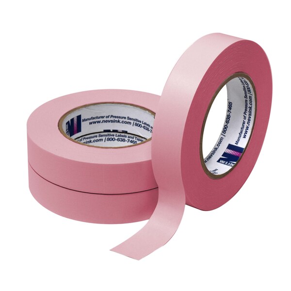 Nevs 1" wide x 60yd Pink Labeling Tape T-100-Pink - main